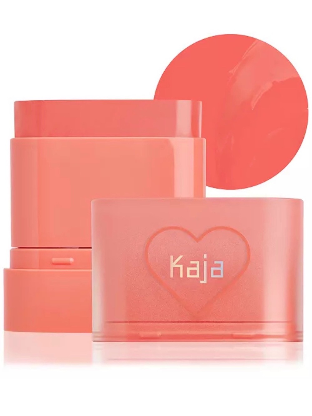 Kaja Dewy Bar Blush & Lip Balm – Peach Cobbler